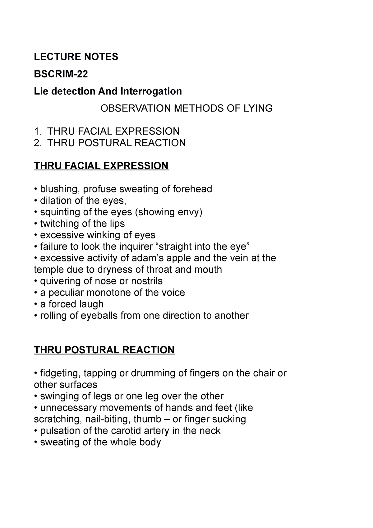 CRIM22 - Criminology Unit 1 Chapter 7 Lecture - LECTURE NOTES BSCRIM ...