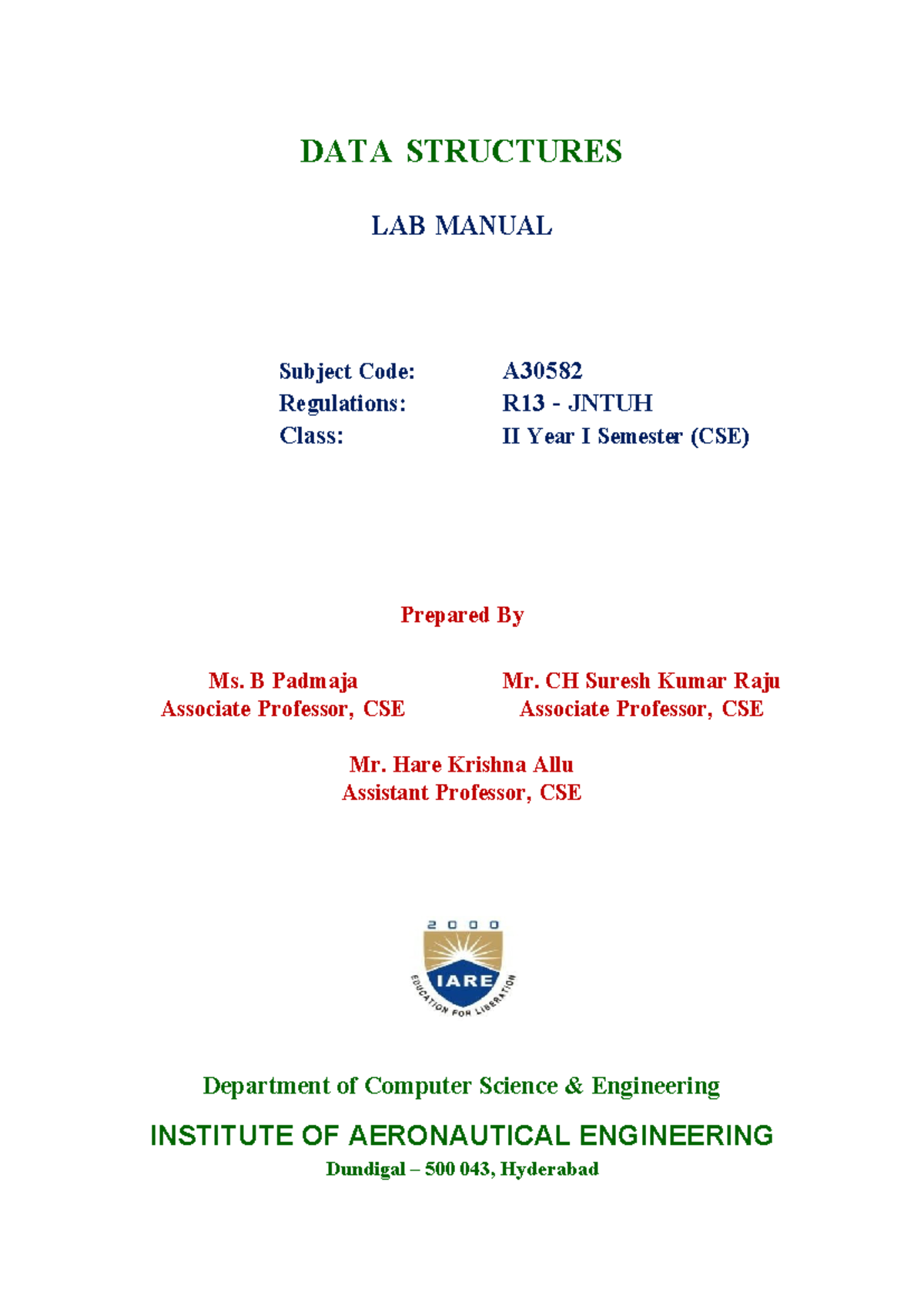 DOC-20231109-WA0003 - Lecture notes - DATA STRUCTURES LAB MANUAL ...