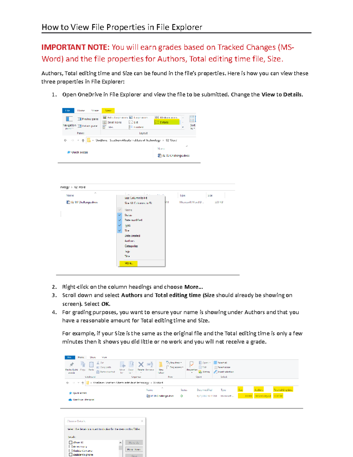 View Properties Before Submitting - How to View File Properties in File ...