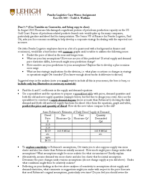 Eco 333 PPL Case Assignment 2024s - PPL Montana Case Memo Assignment ...