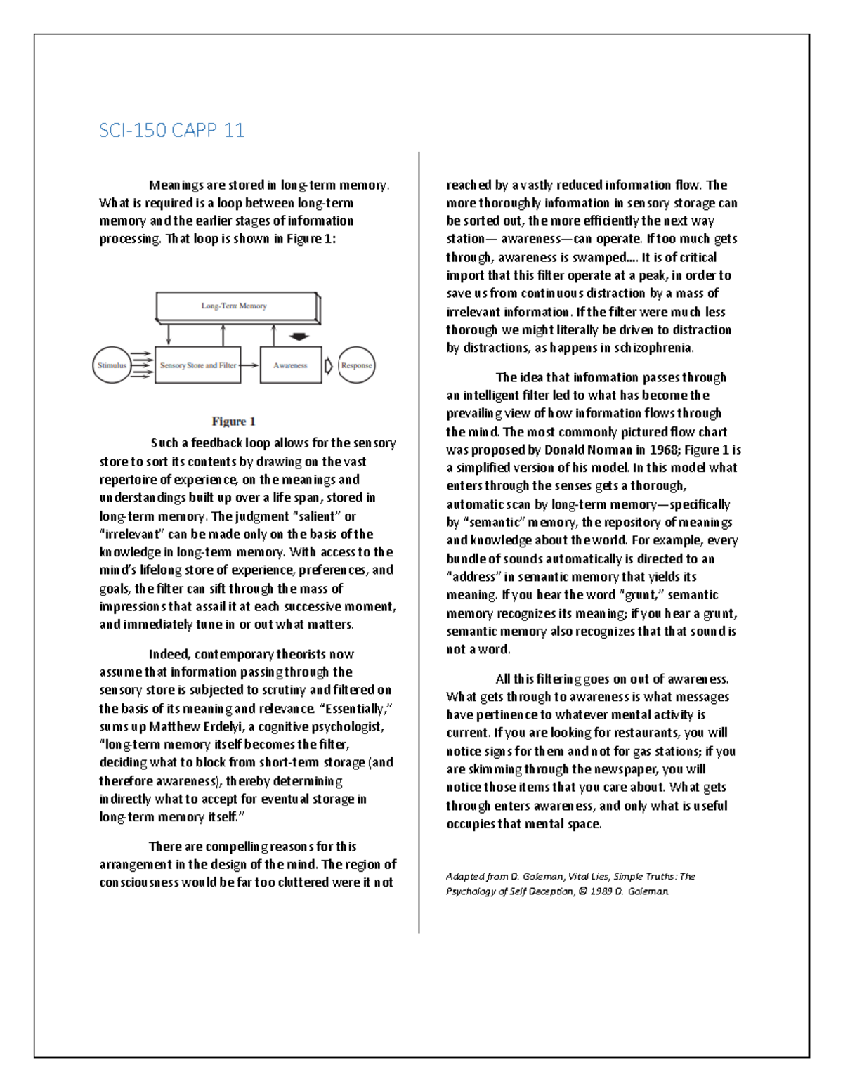 CAPP 11 - .......... - SCI-150 CAPP 11 Meanings are stored in long-term ...
