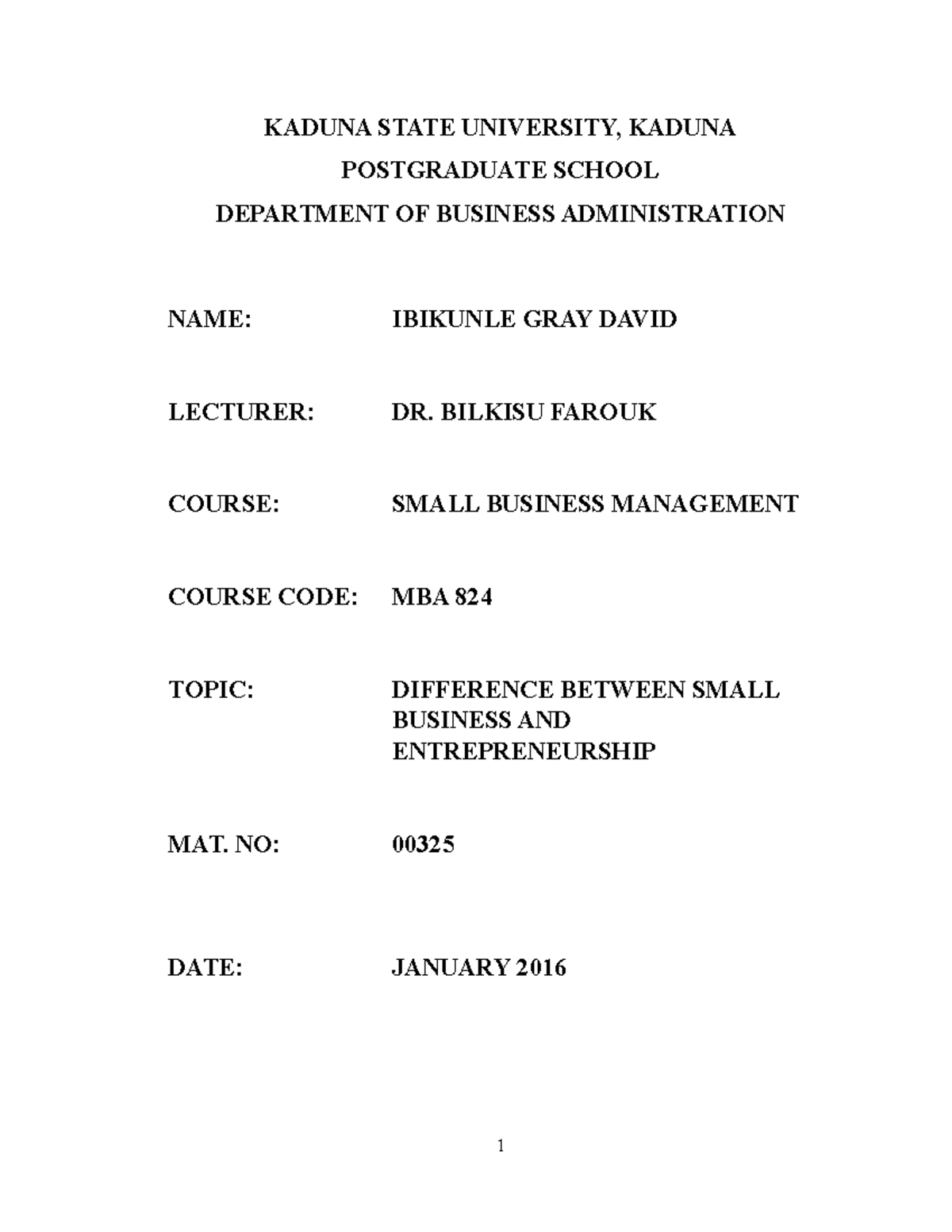 hawassa university business plan