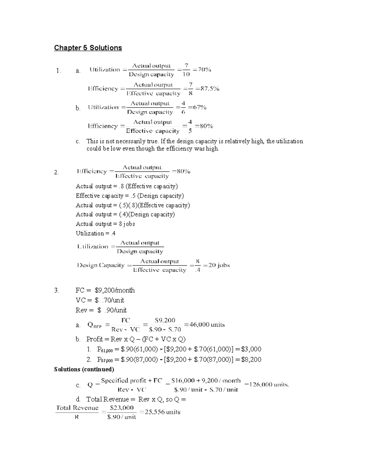 Chapter 5 solutions - Chapter 5 Solutions 1. a. b. c. This is not ...