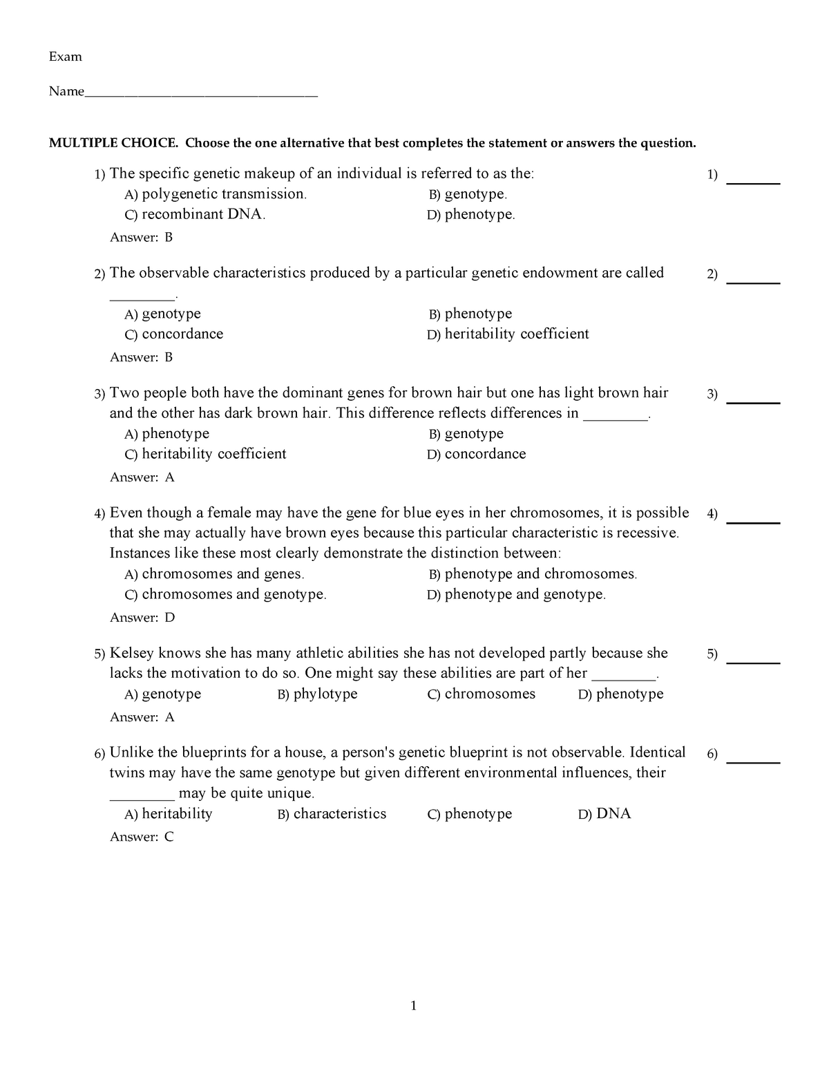 Summary For Chapter 3 And 4 Exam Name Multiple Choice 1285