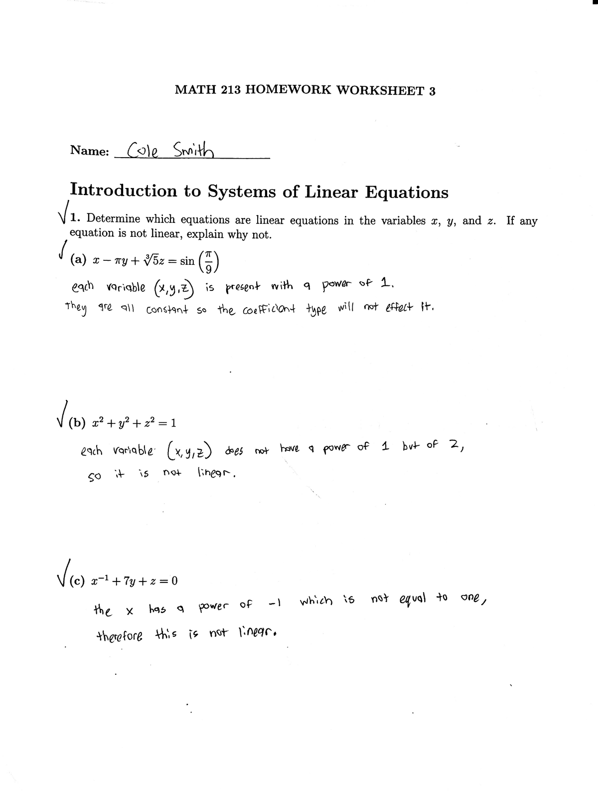 Homework 3 - MATH 213 HOMEWORK WORKSHEET 3 Name: Cole Smith ...