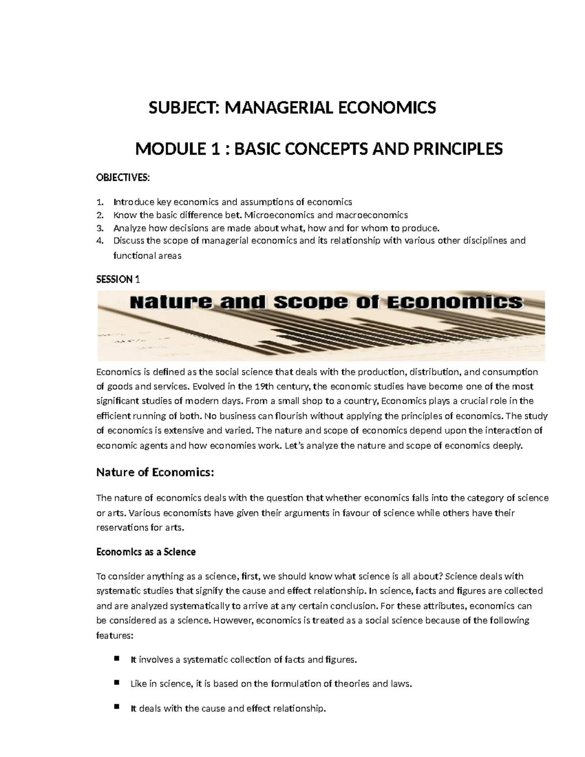 Managerial-ECON Module-1-basic-concepts-of-econ 5077863 5077928 ...