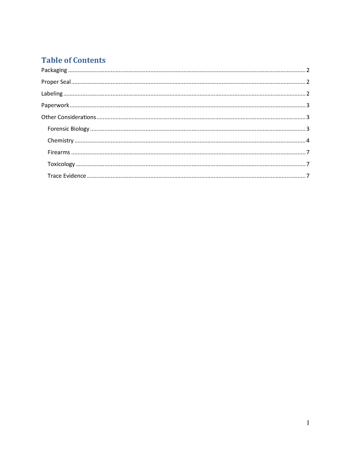 Website Evidence Submission 041019 - Table of Contents Packaging Proper ...