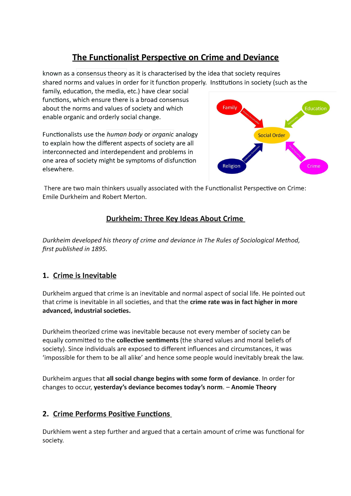 the-functionalist-perspective-on-crime-and-deviance-institutions-in