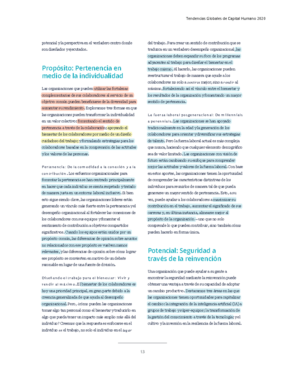 Tendencias Globales DE Talento Humano 1 - 13 potencial y la perspectiva ...
