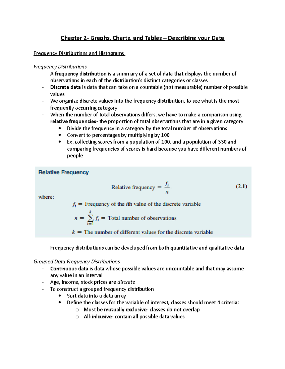 Chapter 2- Graphs, Charts, Tables - Chapter 2- Graphs, Charts, And ...