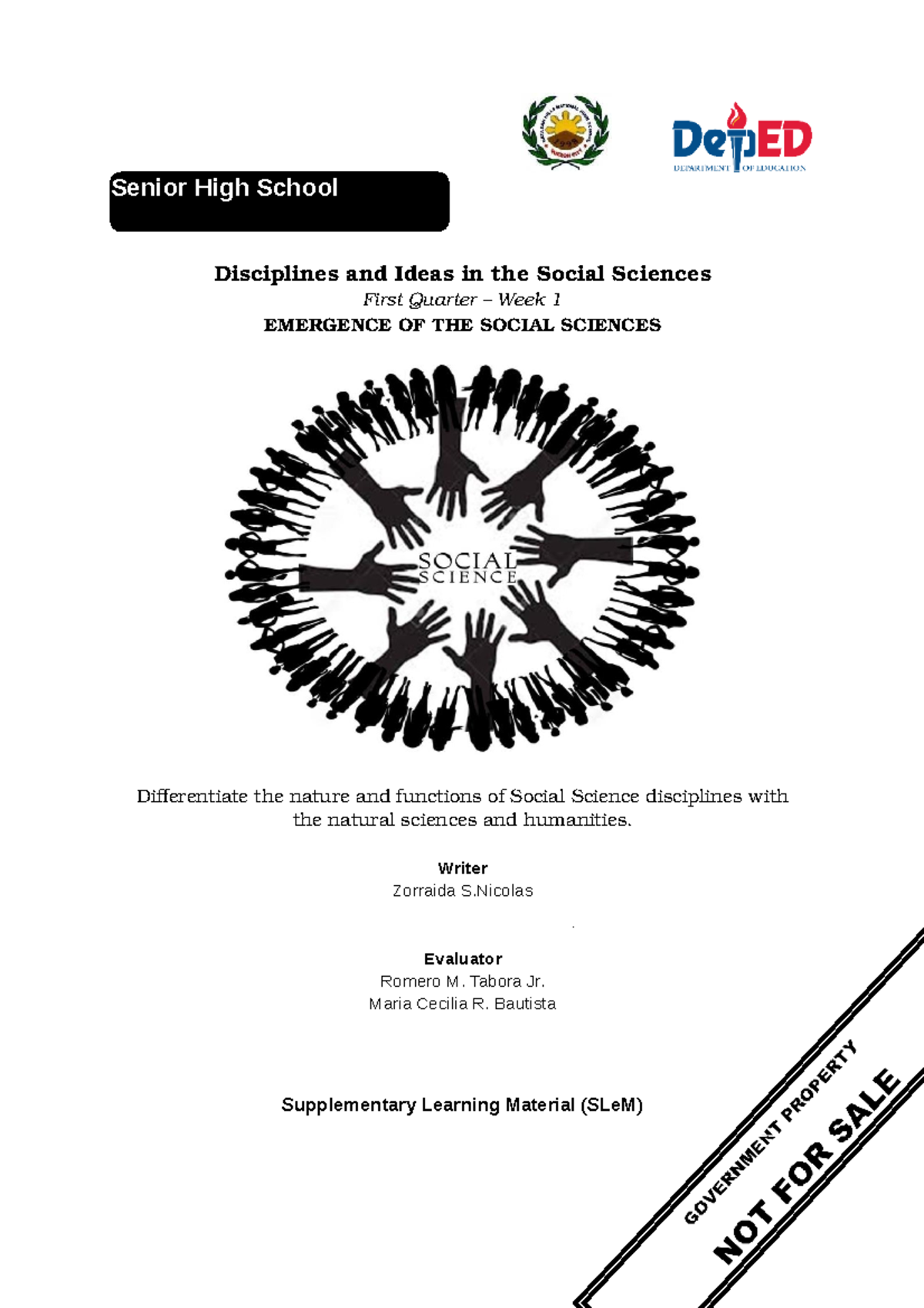 DISS Isorena JAY B - Discipline And Social Sciences ...