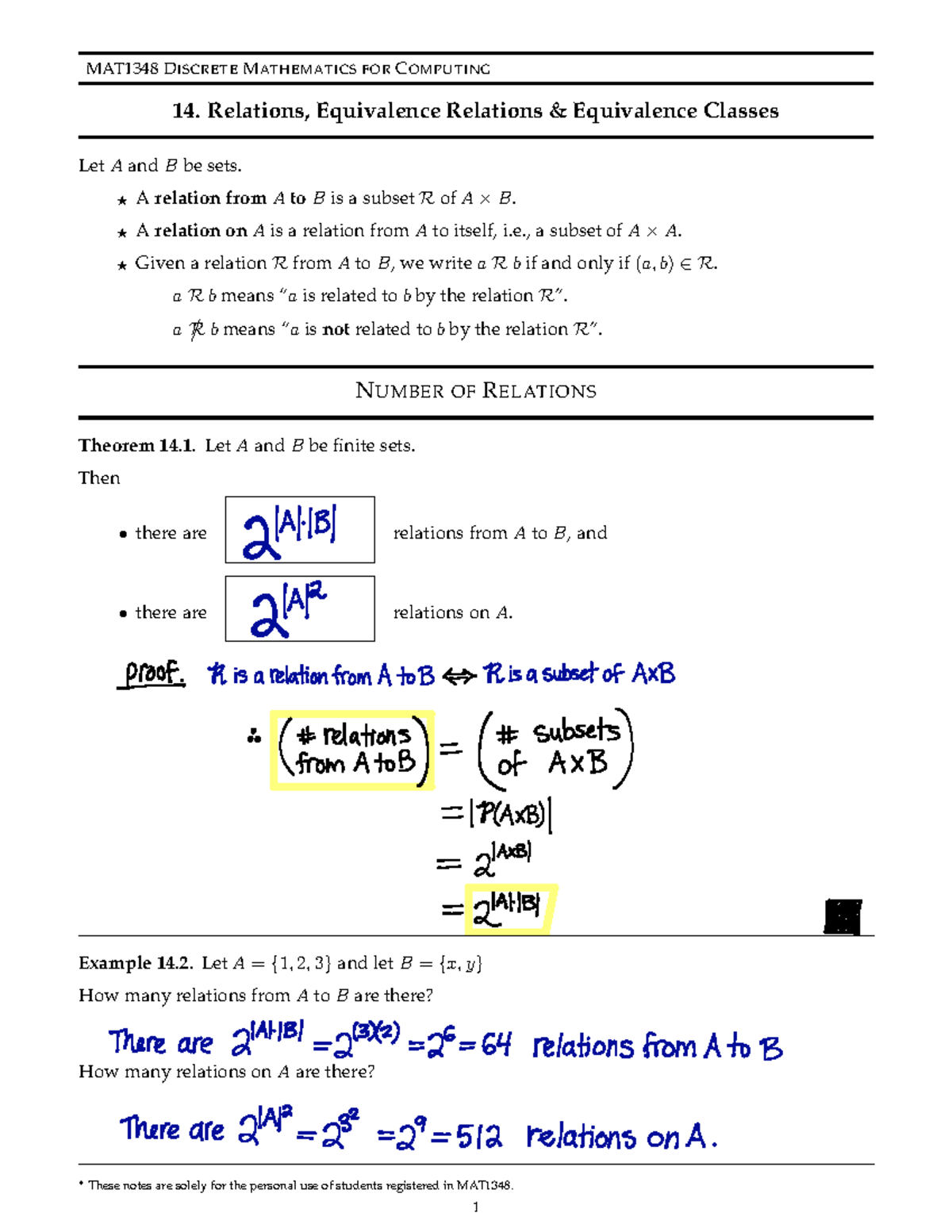 Mat1348 Notes 14 Filled In-Lecture Notes Detailed - MAT1348 ...