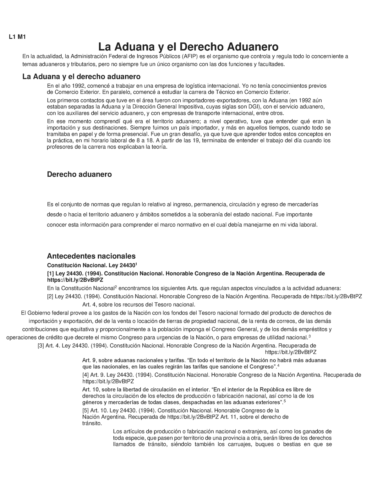Derecho Aduanero Completo L1 M La Aduana Y El Derecho Aduanero En La Actualidad La 0831