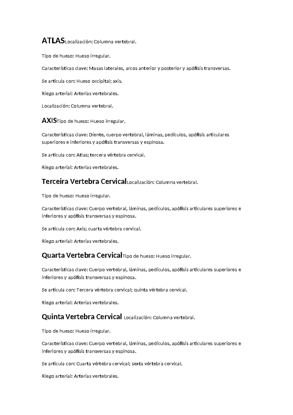 Atlaslocalización - anato ratica - ATLASLocalización: Columna vertebral ...