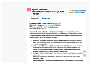 Examen Python 2 - Crear Clases Basico ( Clase Polinomio) - - Studocu