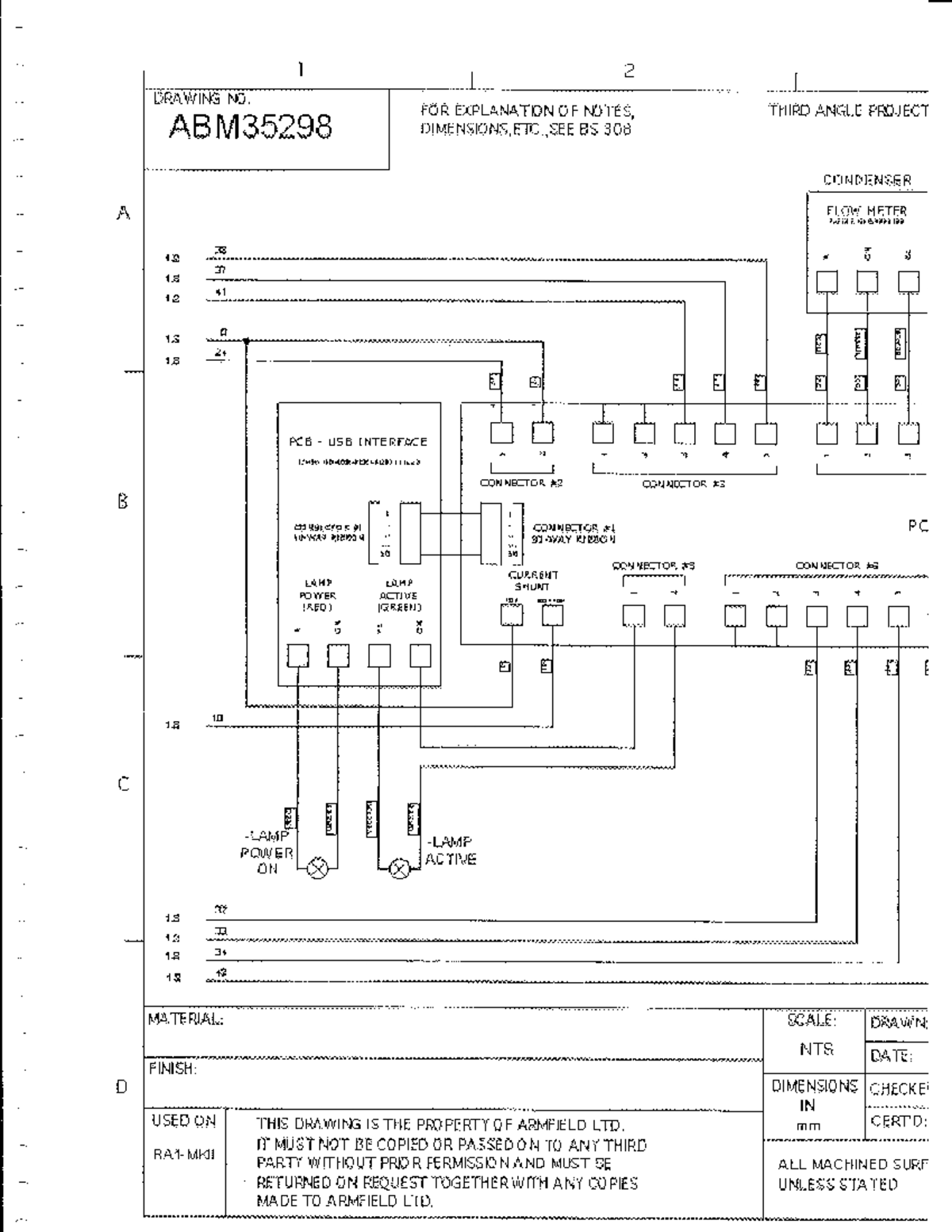 Instrumentation Wiring Diagrams RA1MKII Física de la Transferencia