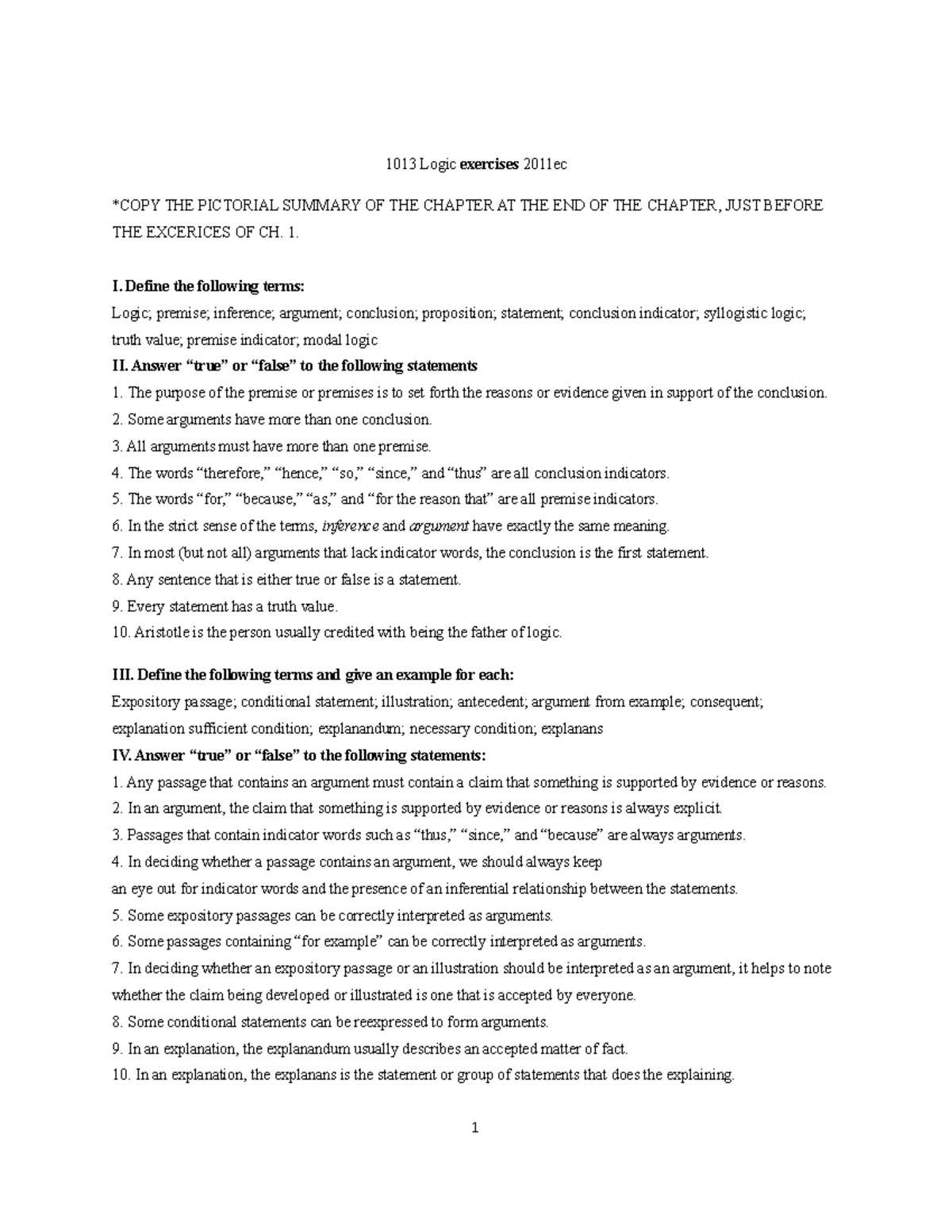 Premises and conclusion exercises with answers pdf picture