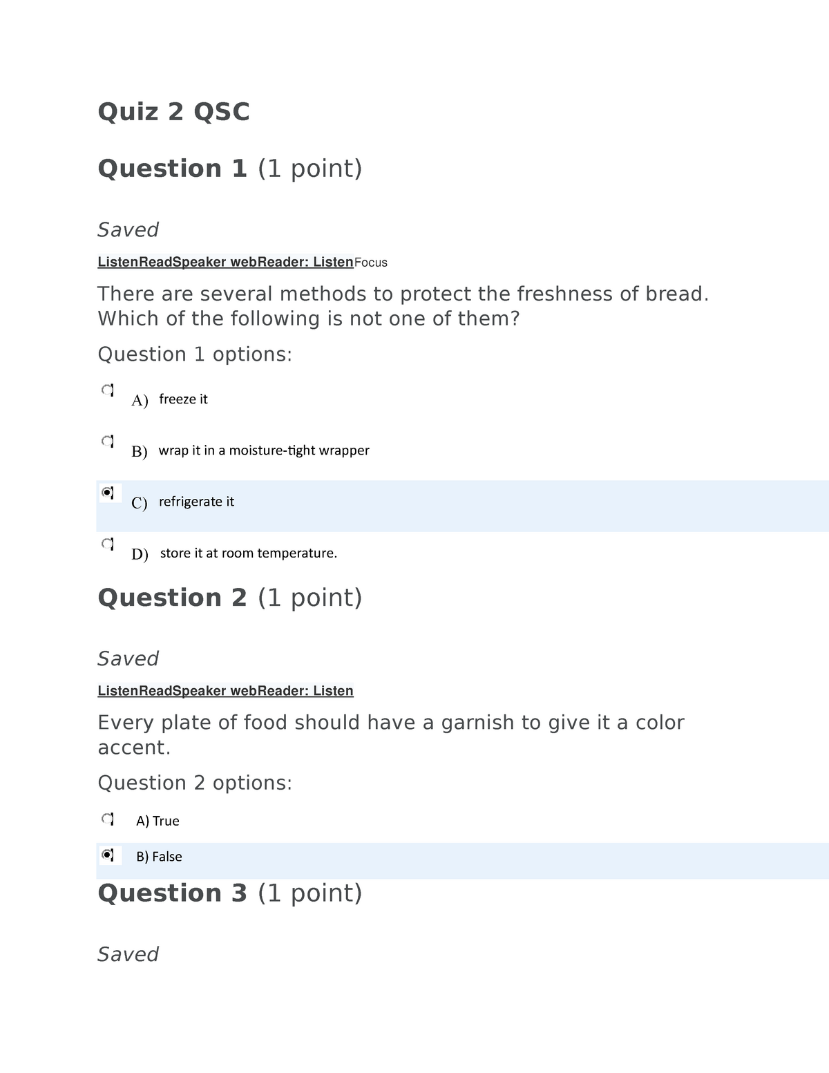 Line Cook (QSR) Final Quiz — Questions & Answers