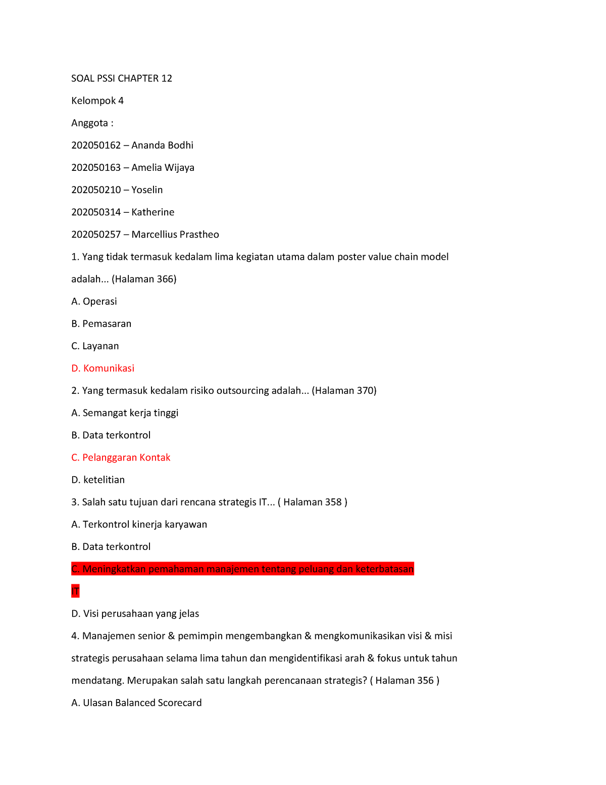 Ch 12 Gabungan - Soal PSSI Chapter 12 - SOAL PSSI CHAPTER 12 Kelompok 4 ...