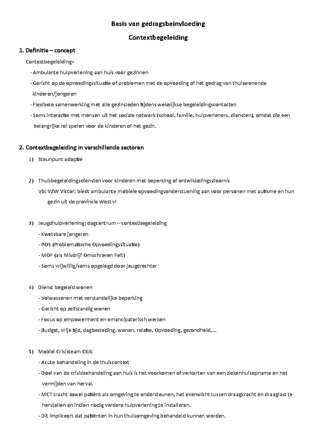 Basis Van Gedragsbeinvloeding; Contextbegeleiding - Definitie – Concept ...