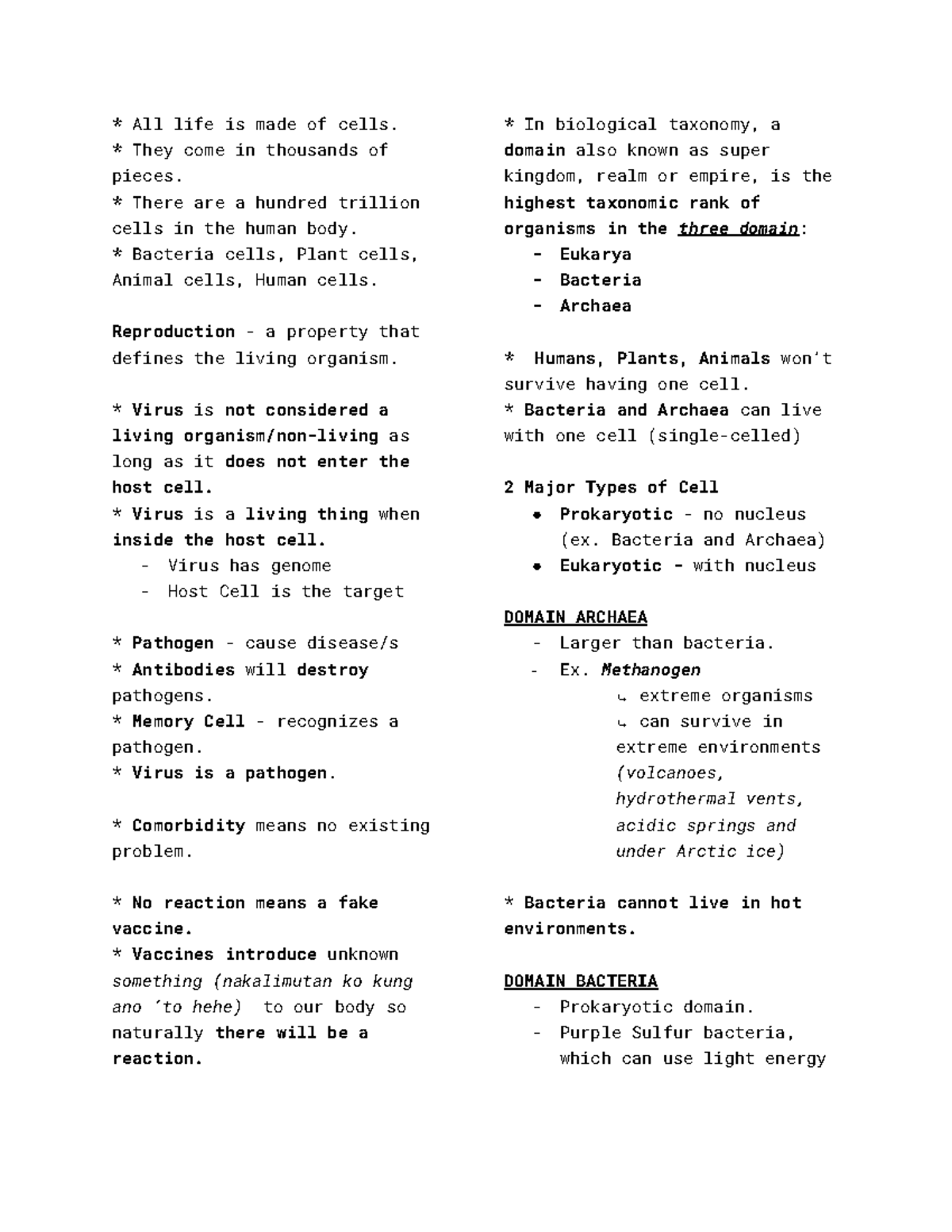 Introduction TO CELL - This lecture notes guides you to an overview ...
