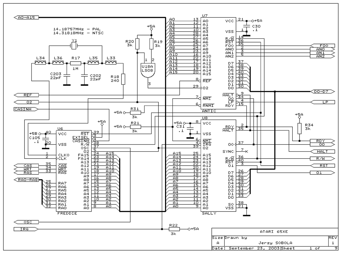 Atari 65XE- Schematic - tak - Takming University of Science and ...