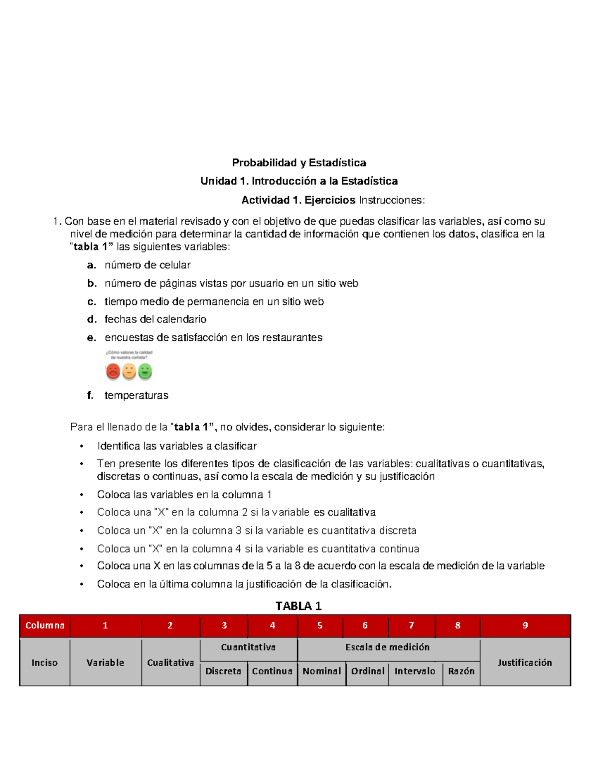 Probabilidad Y Estadística Unidad 1. Introducción A La Estadística ...