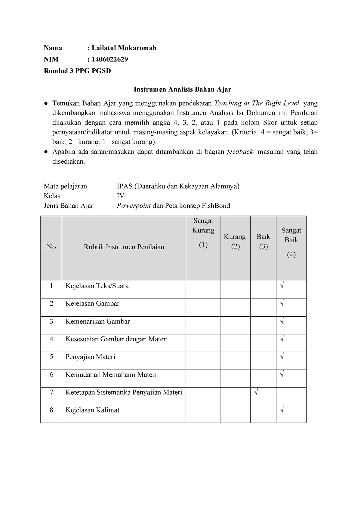 Topik 1 Eksplorasi Konsep Instrumen Analisis Bahan Ajar Prinsip ...