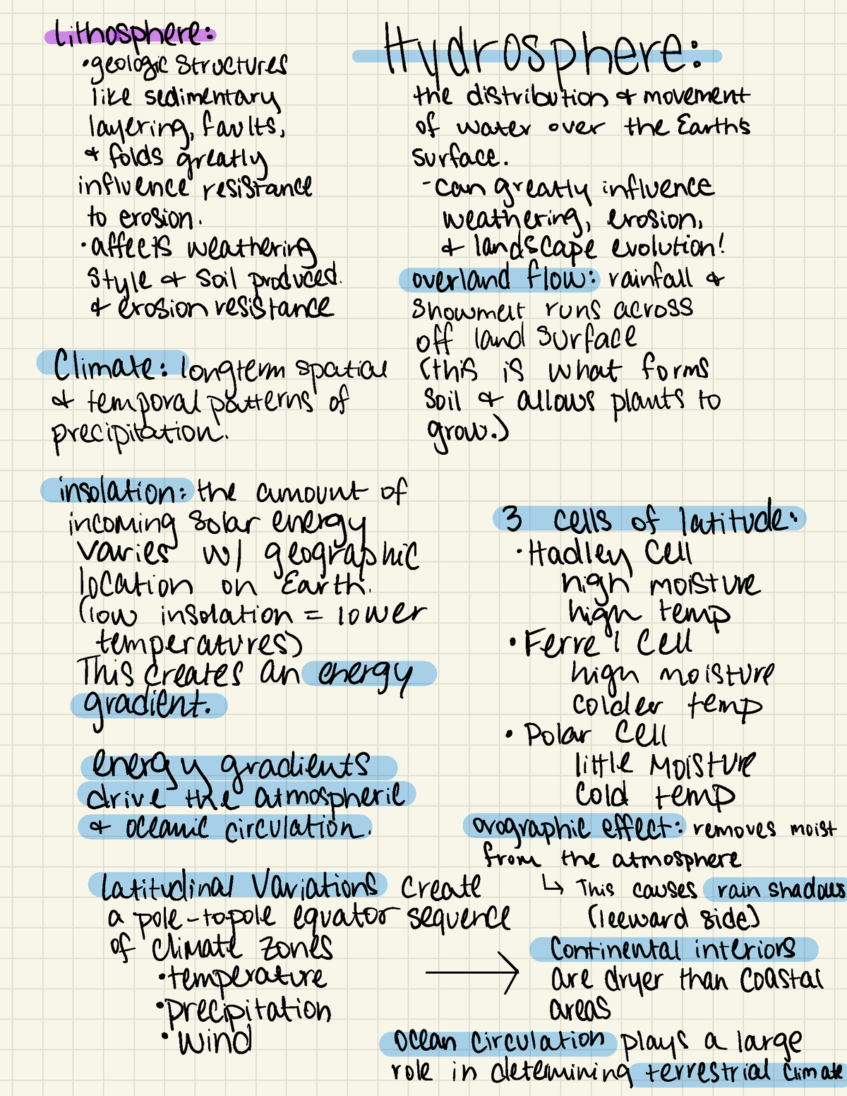 Geomorphology 3 - The Hydrosphere - lithosphere : geologic structures ...