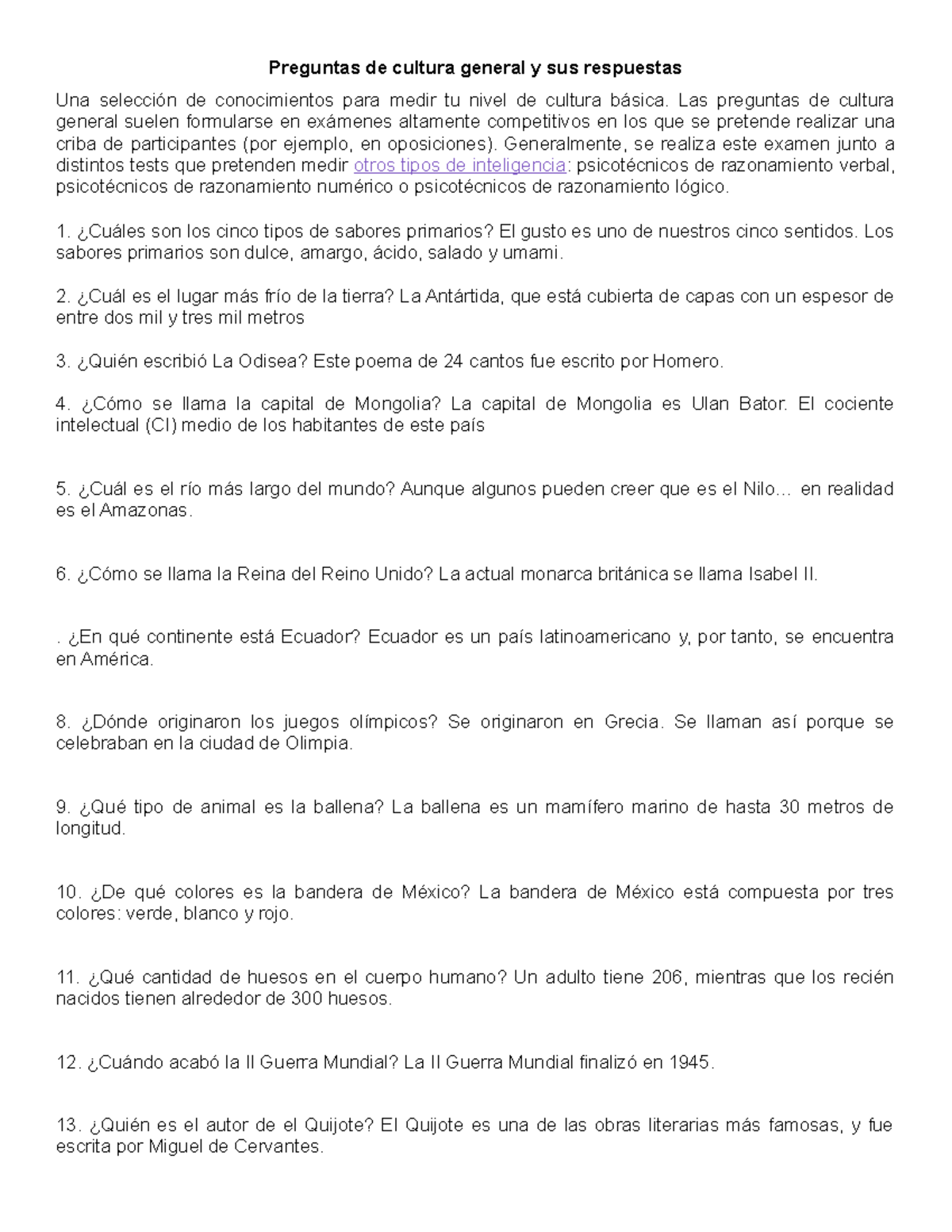 Cultura General Las Preguntas De Cultura General Suelen Formularse En cultura-general-las-preguntas-de-cultura-general-suelen-formularse-en