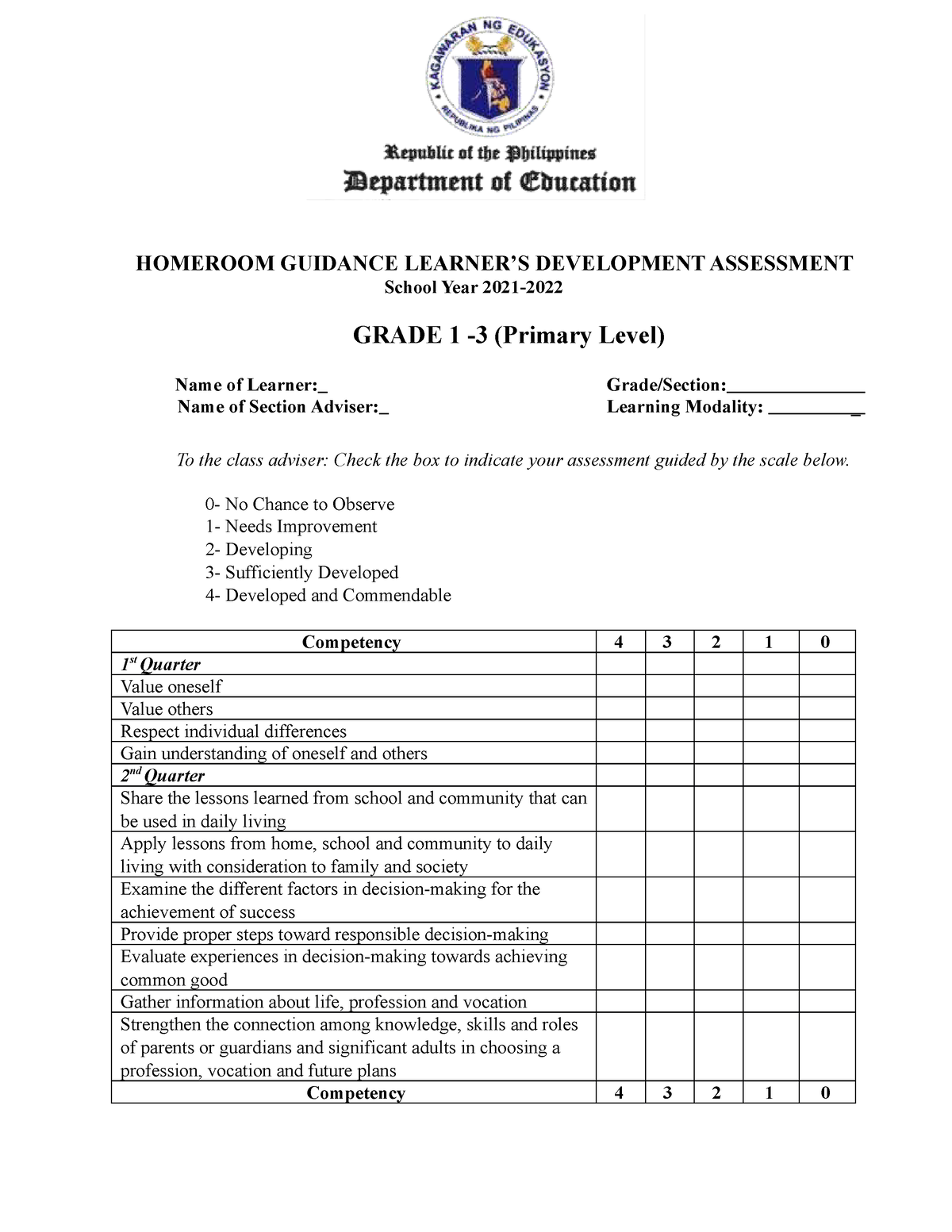 Homeroom Guidance Learner S Development Assessment Grades 1 3   Thumb 1200 1553 