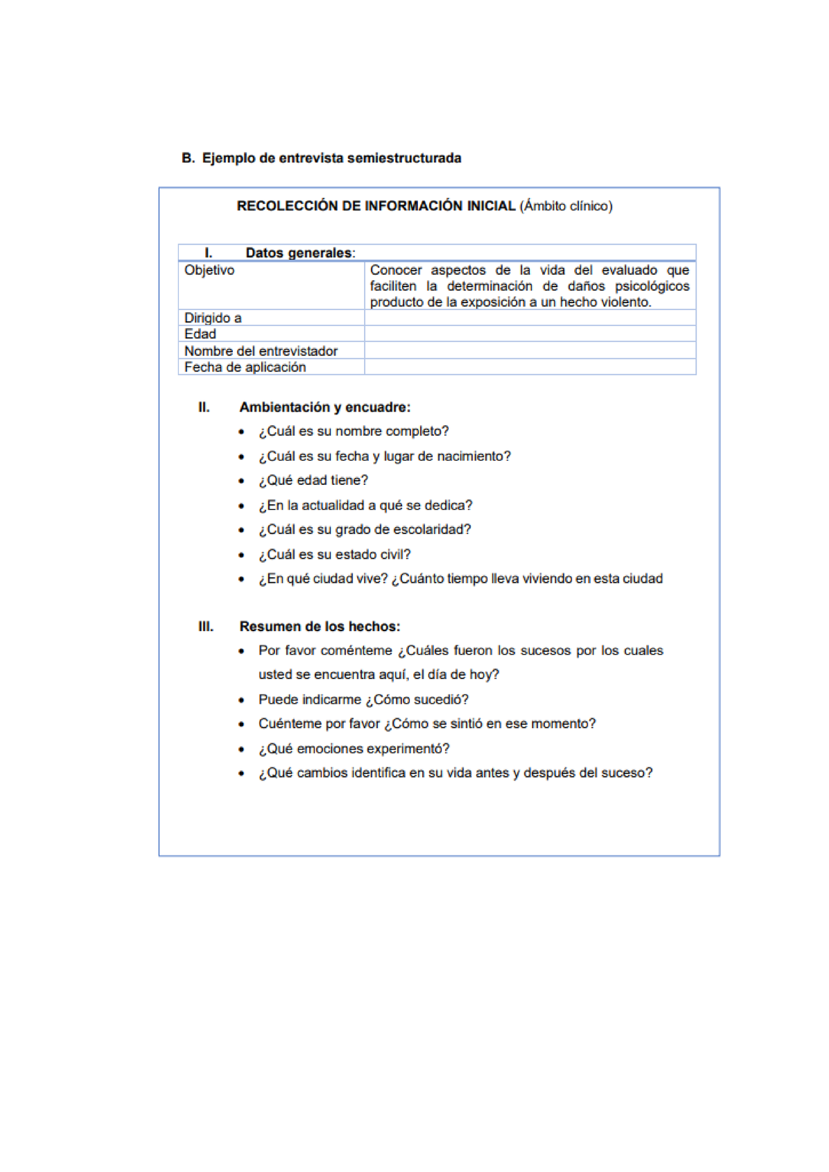 Anexo 3- Ejemplo De Entrevista Semiestructurada-1 - Psicología Social ...
