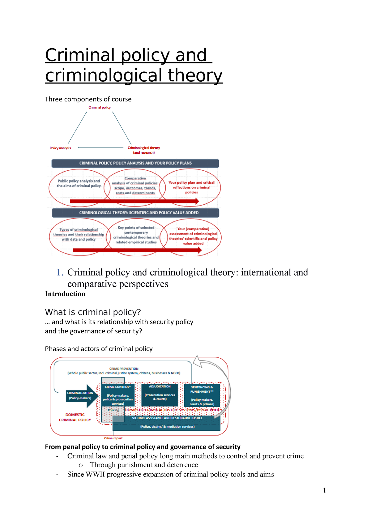 Criminal Policy And Criminological Theory - Criminal Policy And ...