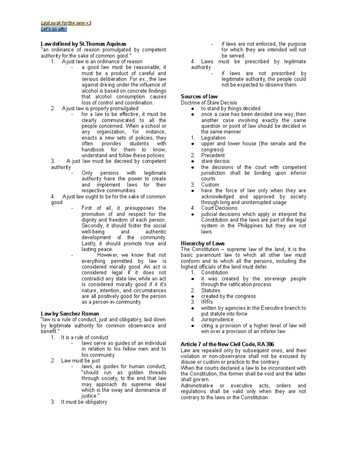 intro-to-law-lecture-notes-1-last-push-for-the-sem-go-atty-law-defined-st-aquinas-ordinance