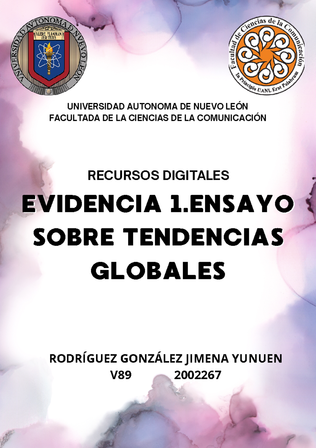 Rodríguez González Evidencia 1 - UNIVERSIDAD AUTONOMA DE NUEVO LEÓN ...
