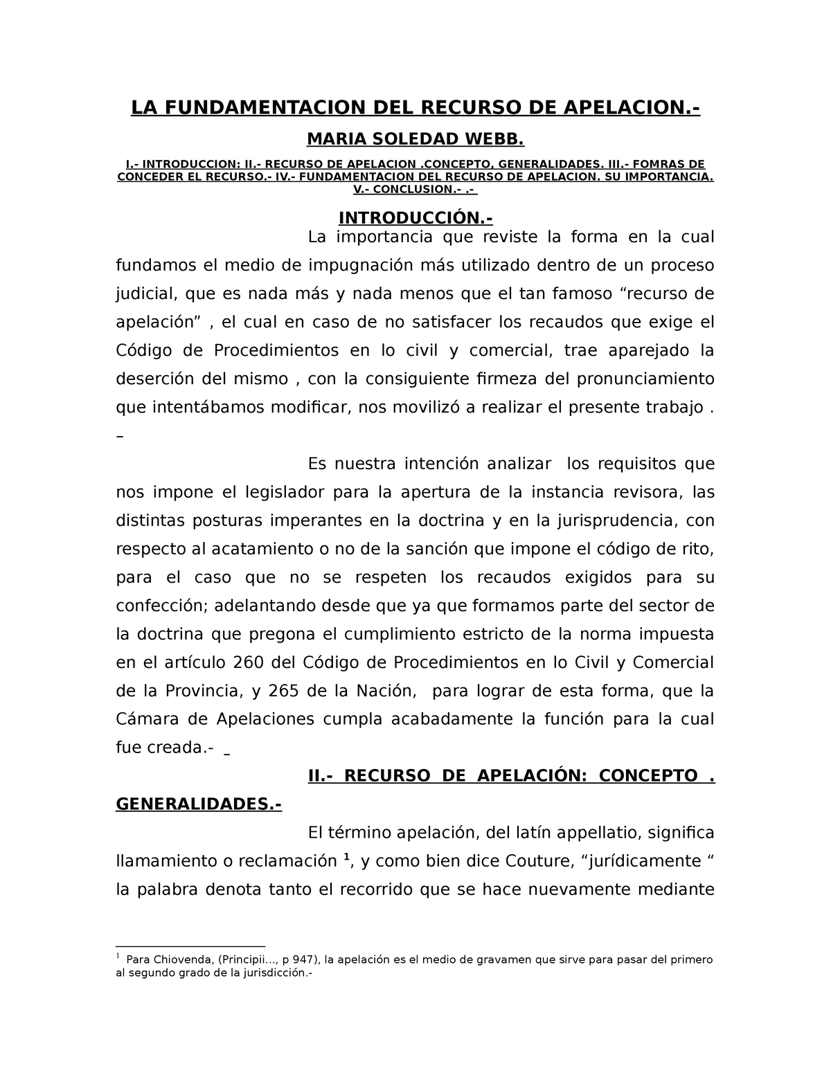 La Fundamentacion Del Recurso De Apelacion La Fundamentacion Del Recurso De Apelacion Maria 3155