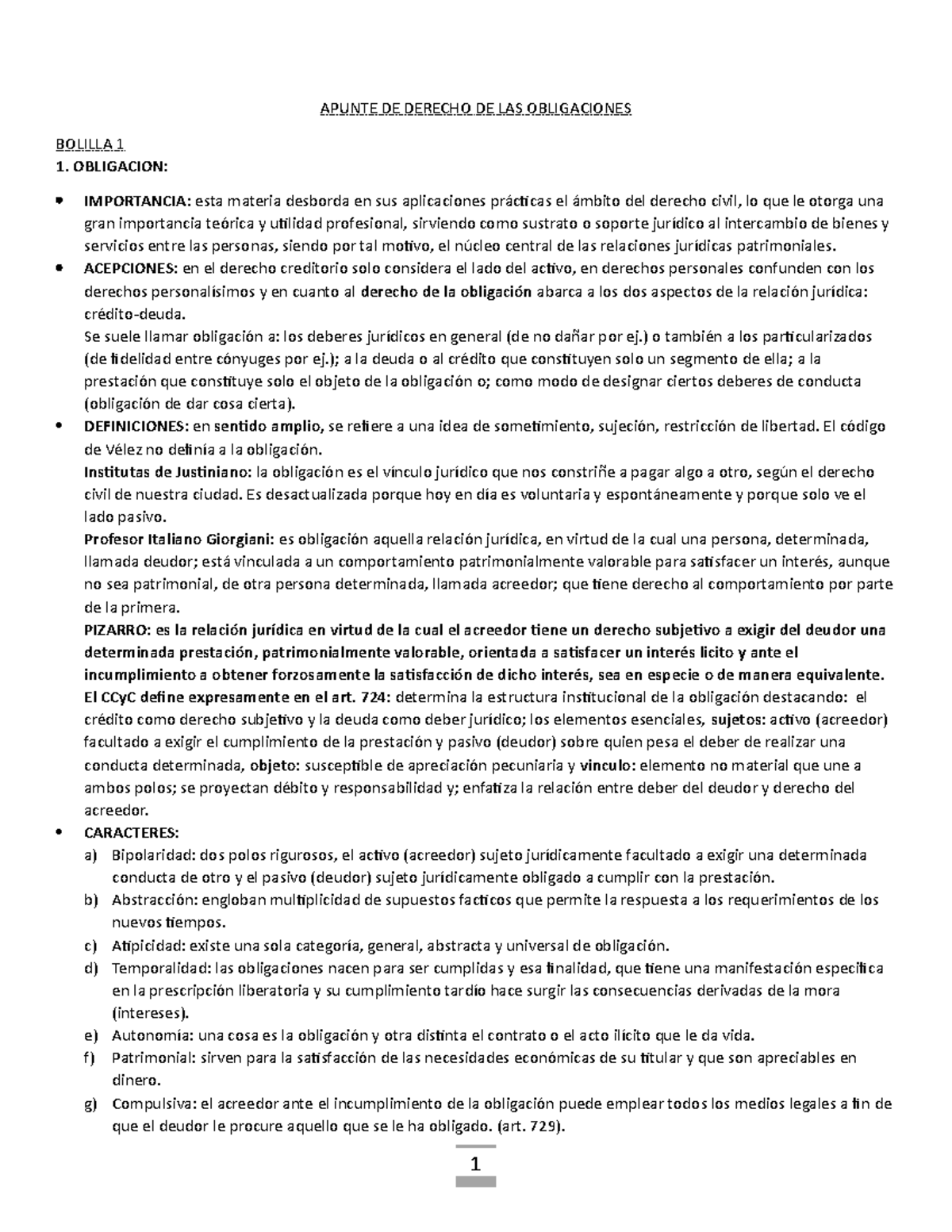 Apunte-de-obligaciones- UNNE - APUNTE DE DERECHO DE LAS OBLIGACIONES ...