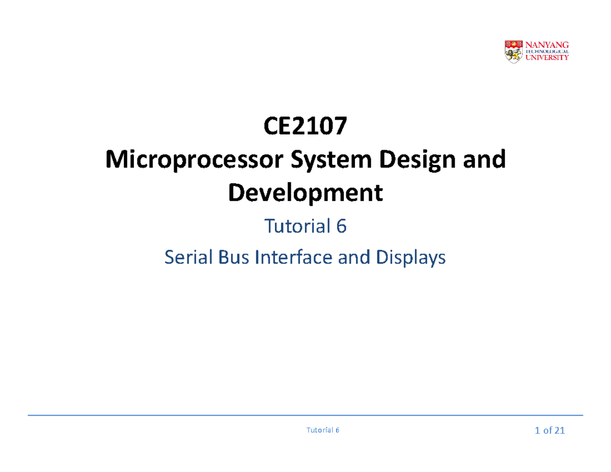 CE2107 - Tutorial 6 - Slides - Warning: TT: undefined function: 32 ...