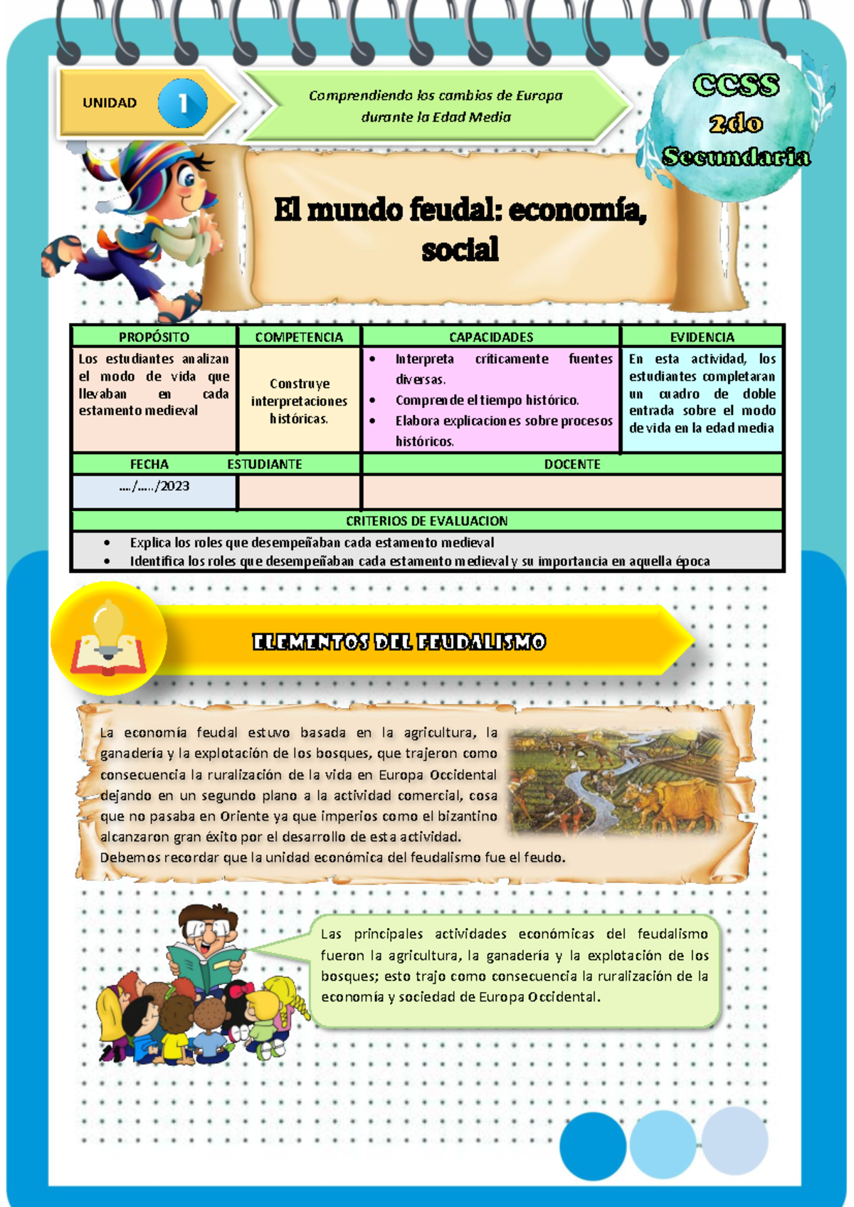 Ficha DE Actividad CCSS 2°- Semana 3 - . PROPÓSITO COMPETENCIA ...