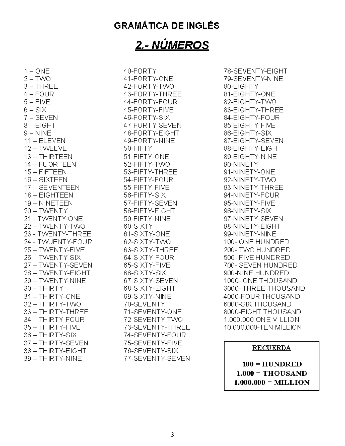 numeros-ingles-gram-tica-de-ingl-s-2-n-meros-1-one-40-forty-78