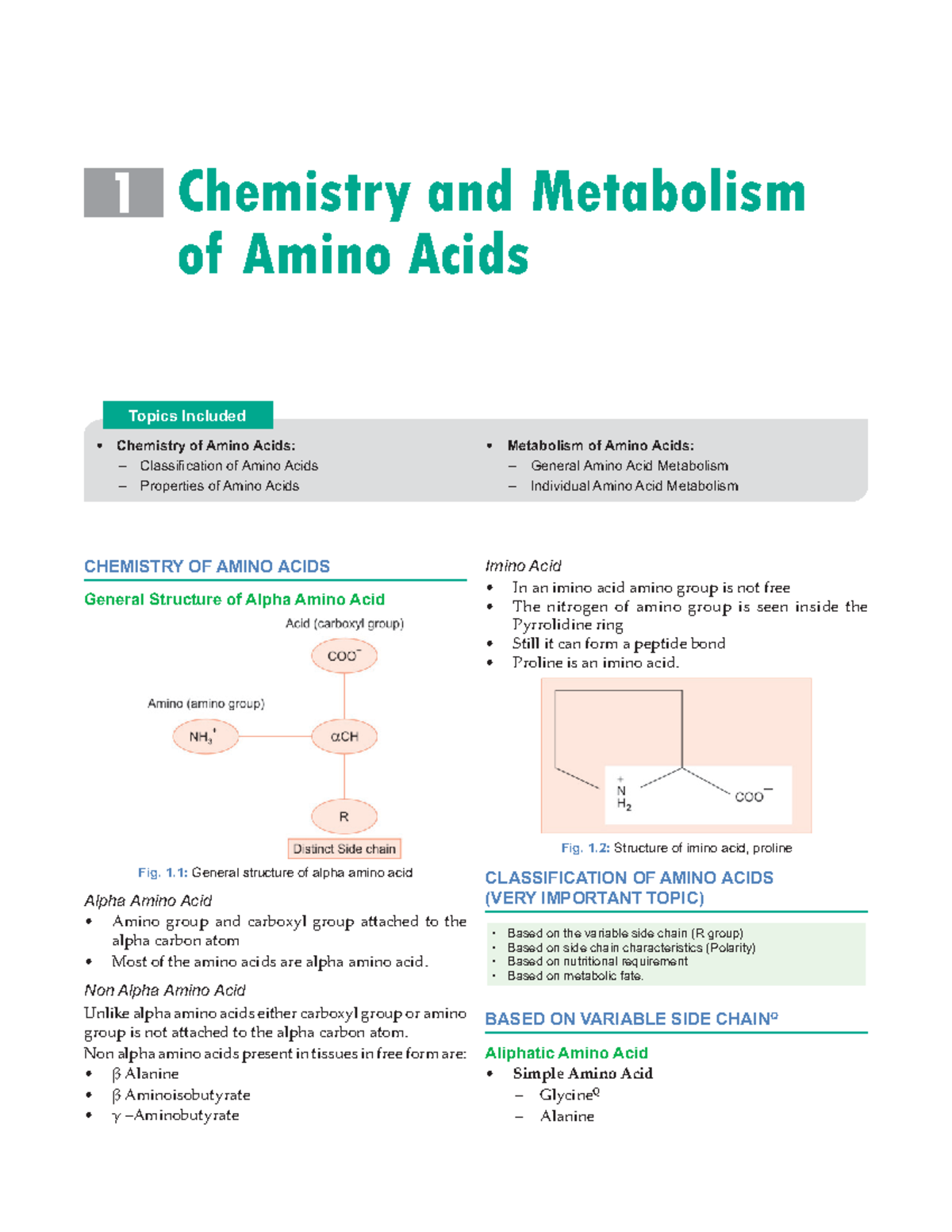 Amino YWAA - 123 - Chemistry and Metabolism of Amino Acids 1 CHEMISTRY ...