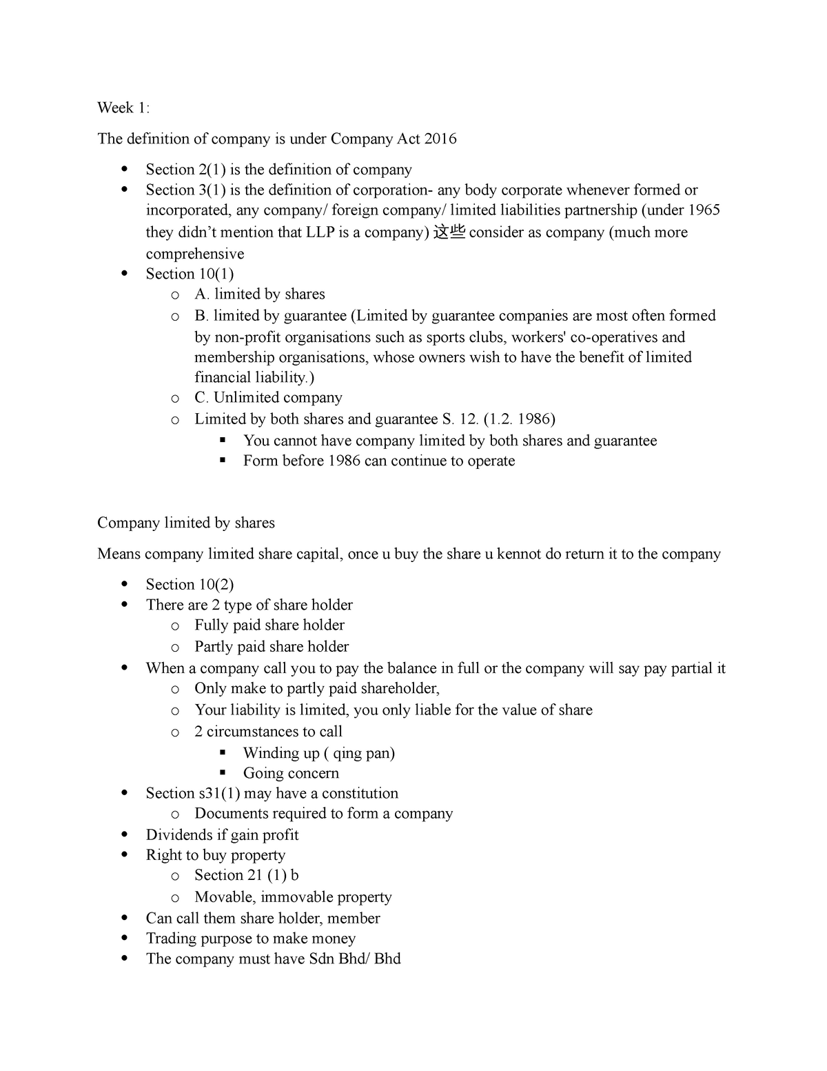 week-1-company-law-week-1-notes-week-1-the-definition-of-company