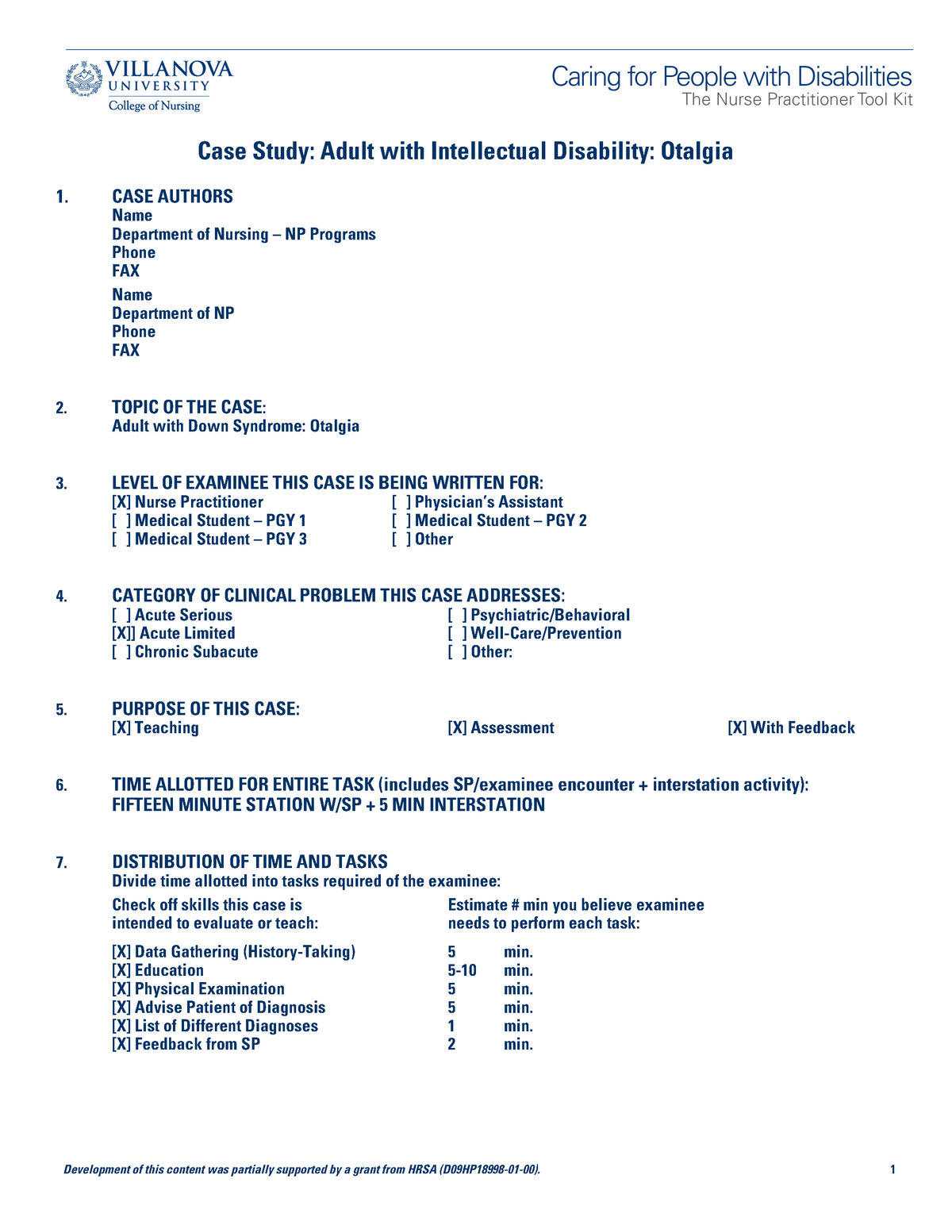 case study of a child with mild intellectual disability