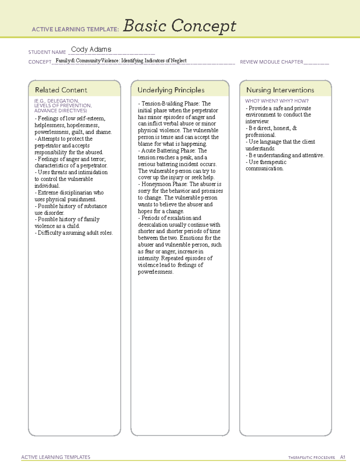 310 ATI 2 - The assessment pieces for the class is clear. - 8200:100 ...