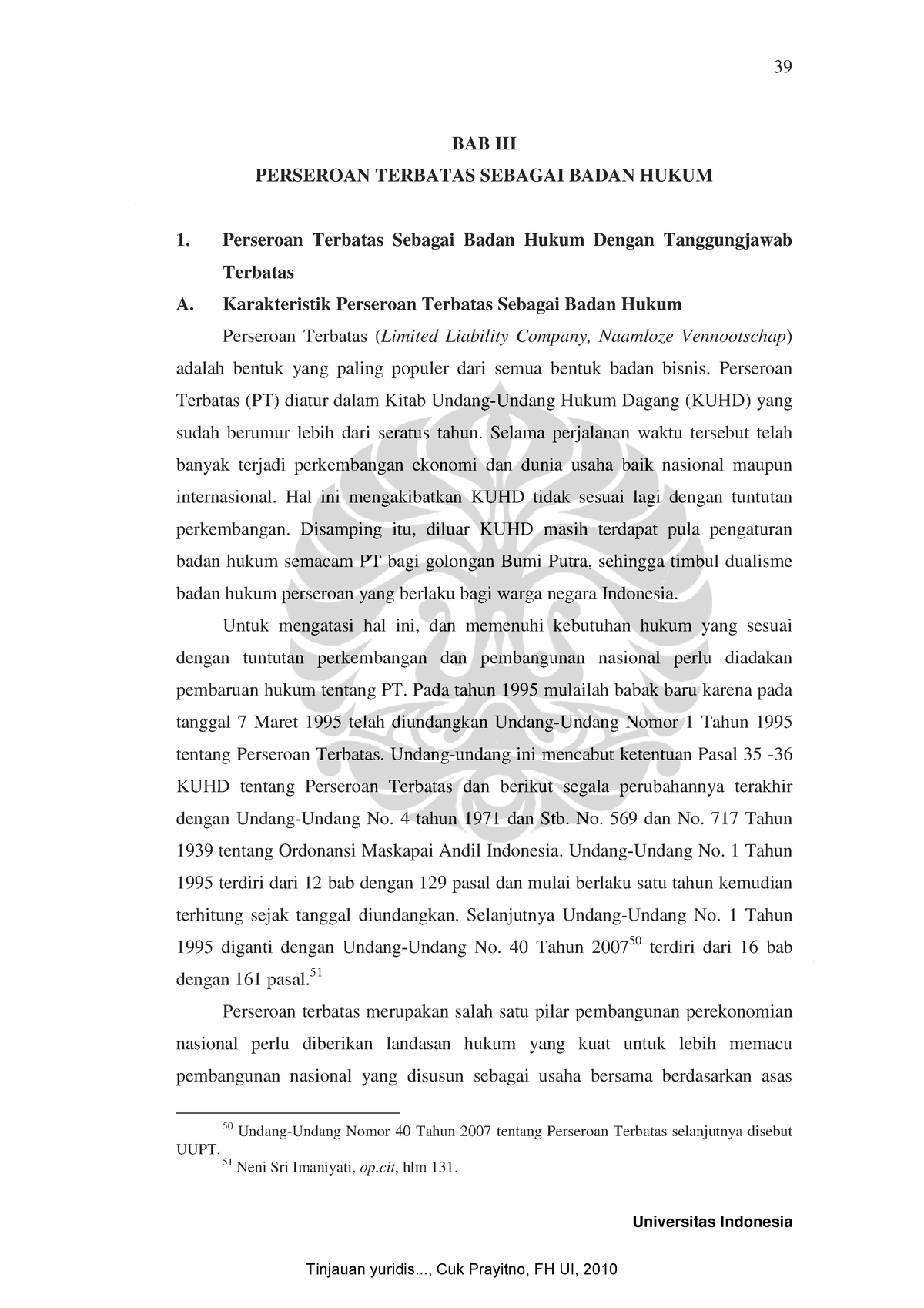 Perseroan Terbatas - This Is Just Summaries From Several Sources, Not ...