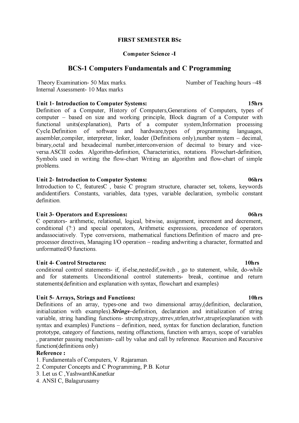 Introduction To Computer System. - FIRST SEMESTER BSc Computer Science ...