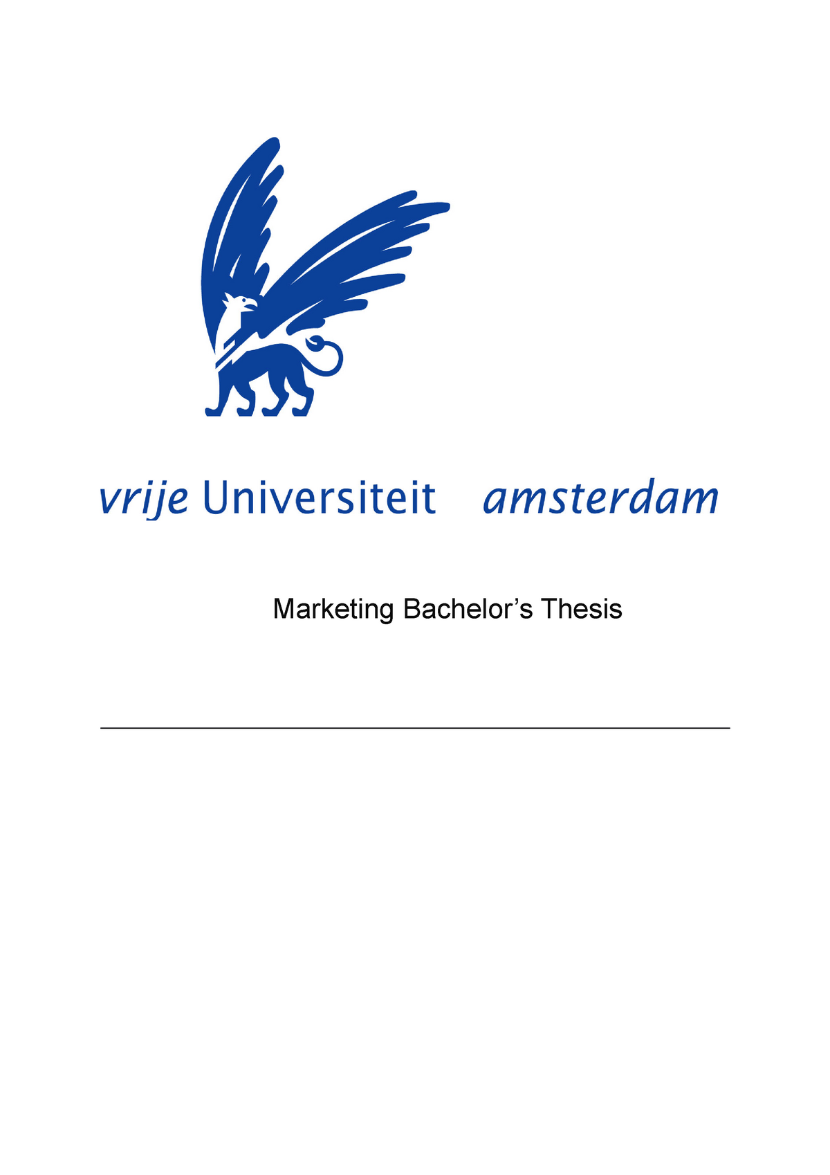 bachelor thesis marketing themen