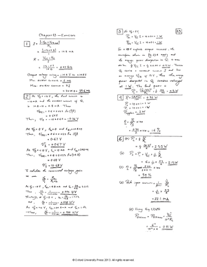 Electronic Devices and Circuit Theory Problem Excercise Solutions 1 - 4 ...