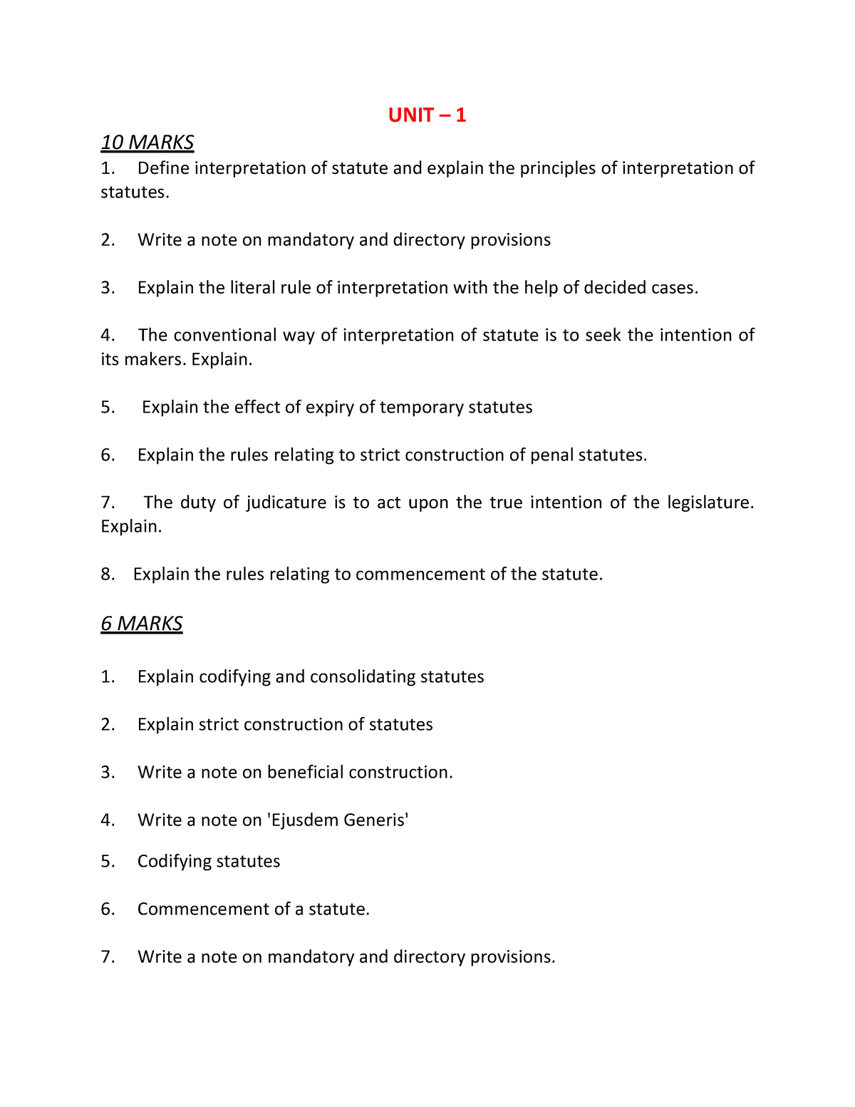 imp-ios-questions-10-marks-define-interpretation-of-statute-and