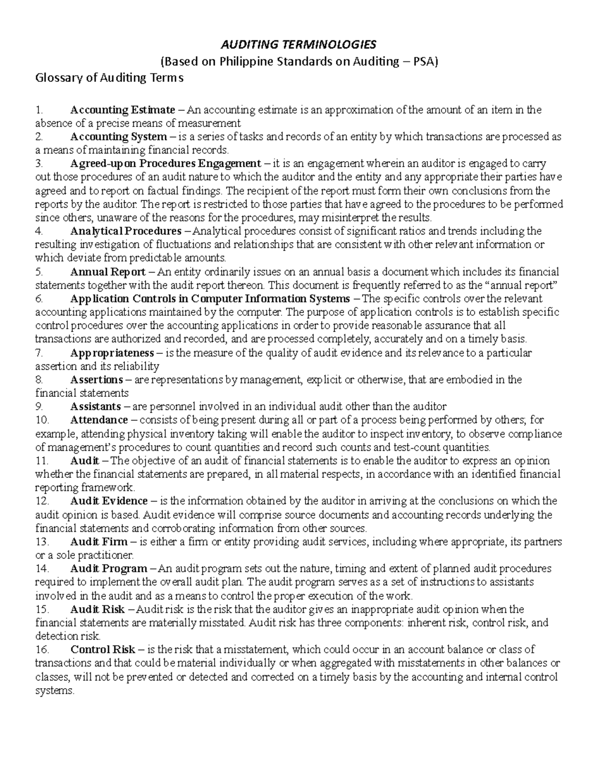 auditing-terminologies-auditing-terminologies-based-on-philippine